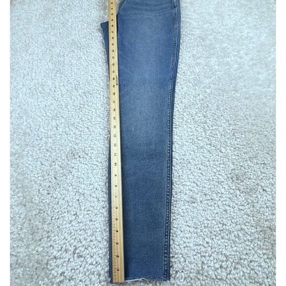 Madewell Curvy High Rise Skinny Jean Ainsworth Wash Raw Hem Edition 27 Tall - Picture 13 of 14
